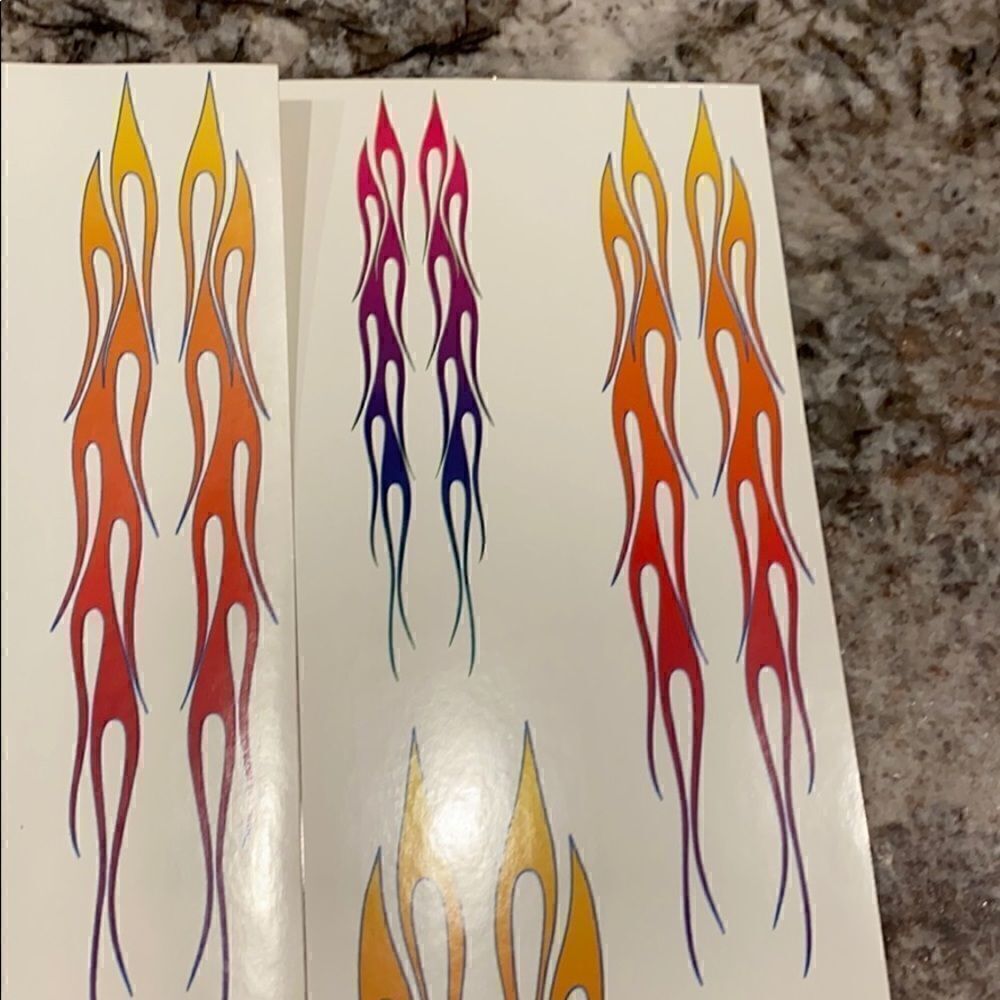 Flame stickers   - Picture 2 of 3